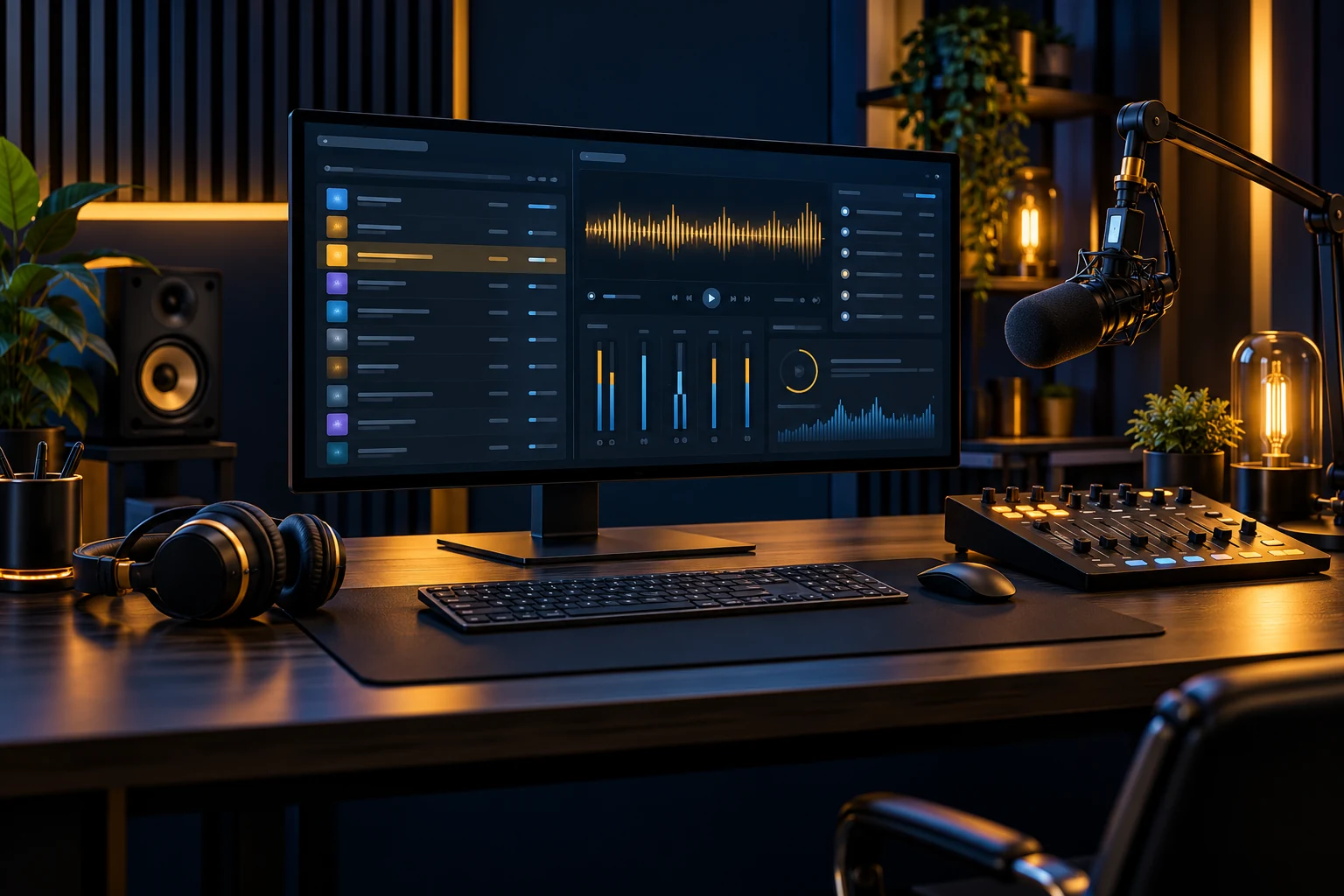 Radiohosting met beheerpaneel