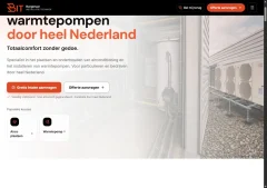 Screenshot van de website van Bungenaar Installatietechniek
