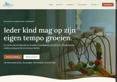 Screenshot van de website van Zandvlinder